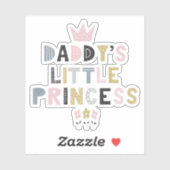 Daddys kleine Prinzessin Aufkleber (Blatt)