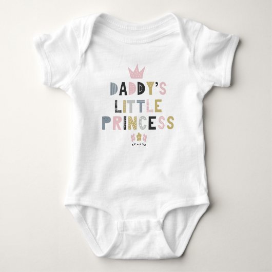 Daddys kleine Prinzessin Baby Strampler (Vorderseite)