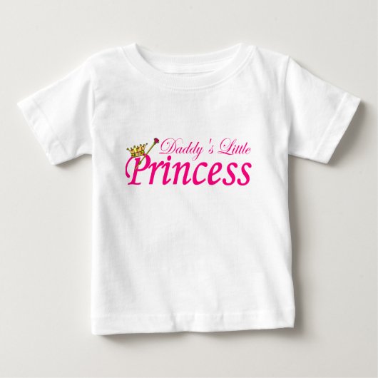 Daddys kleine Prinzessin Baby T-shirt (Vorderseite)