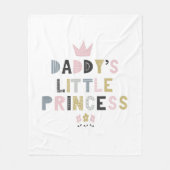 Daddys kleine Prinzessin Fleecedecke (Vorderseite)