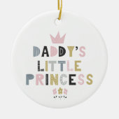 Daddys kleine Prinzessin Keramik Ornament (Vorne)