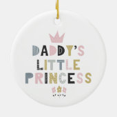 Daddys kleine Prinzessin Keramik Ornament (Hinten)