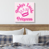 Daddys kleine Prinzessin Leinwanddruck (Insitu (Schlafzimmer))