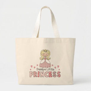 Daddys kleine Prinzessin Tote oder Windel-Tasche Jumbo Stoffbeutel