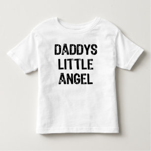 Daddys kleiner Angel-Back Text mit Rücken Flügeln Kleinkind T-shirt