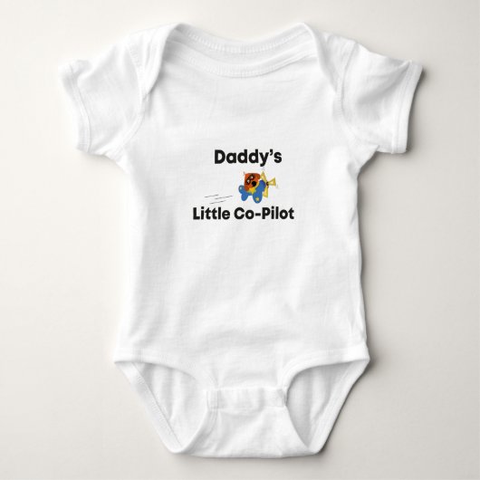 Daddys kleiner Co-Pilot Baby Strampler (Vorderseite)