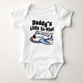 Daddys kleiner Co-Pilot Baby Strampler (Vorderseite)
