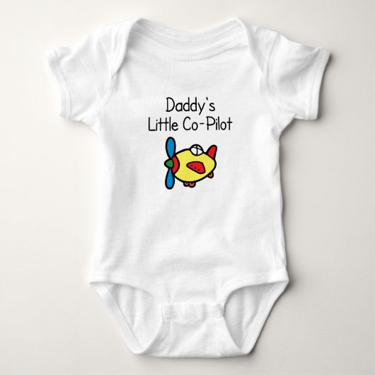 Daddys kleiner Co-Pilot Baby Strampler (Vorderseite)