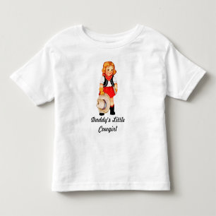 Daddys kleiner Cowgirl-Kleinkind-T - Shirt