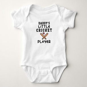 Daddys kleiner Cricketspieler Cricket Baby Strampler