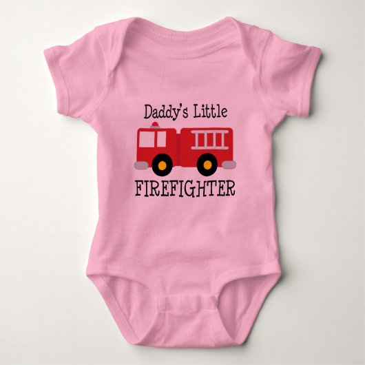 Daddys kleiner Feuerwehrmann Baby Strampler (Vorderseite)