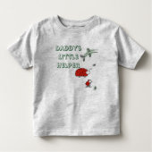 Daddy's kleiner Helfer Lady Bug cooles benutzerdef Kleinkind T-shirt (Vorderseite)