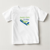 Daddys kleiner Kopilot Baby T-shirt (Vorderseite)