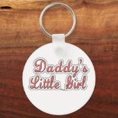Daddys kleiner Mädchentext Schlüsselanhänger (Vorderseite)