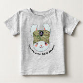 "Daddys kleiner Soldat der zweiten Infanterieabtei Baby T-shirt (Vorderseite)