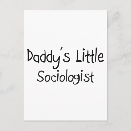 Daddys kleiner Soziologe Postkarte (Vorderseite)