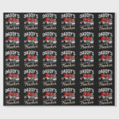 Daddys kleiner Trucker Geschenkpapier (Flach)