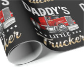 Daddys kleiner Trucker Geschenkpapier (Rolleneckpunkt)