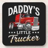 Daddys kleiner Trucker Getränkeuntersetzer (Vorderseite)