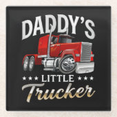 Daddys kleiner Trucker Glasuntersetzer (Vorderseite)