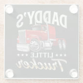 Daddys kleiner Trucker Glasuntersetzer (Rückseite)