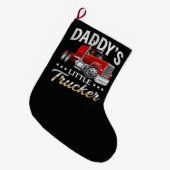 Daddys kleiner Trucker Großer Weihnachtsstrumpf (Vorderansicht (hängend))