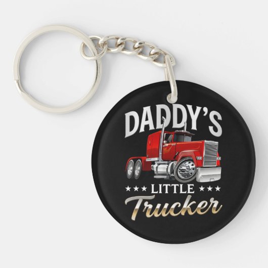 Daddys kleiner Trucker Schlüsselanhänger (Vorderseite)