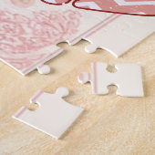 Daddys kleiner Valentin Soft Blush Pink Rose Elfen Puzzle (Seite)