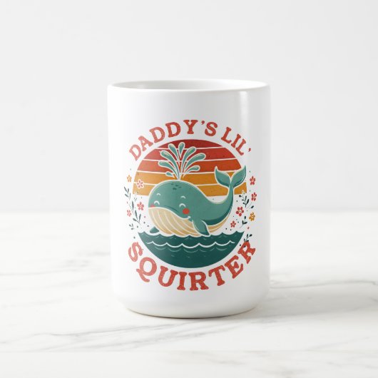 Daddys kleiner Wal Kaffeetasse (Mittel)