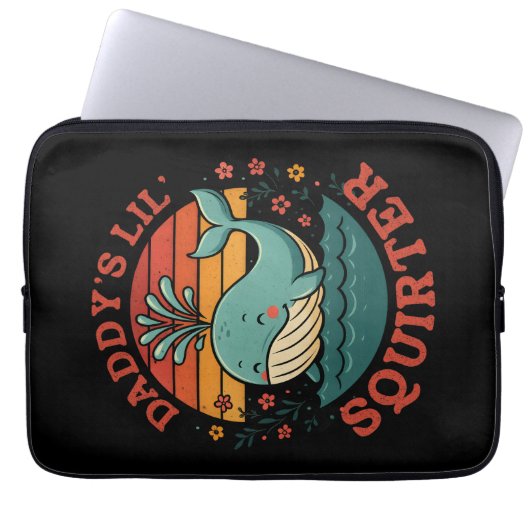 Daddys kleiner Wal Laptopschutzhülle (Vorderseite)