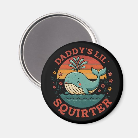 Daddys kleiner Wal Magnet (Vorderseite/Rückseite)