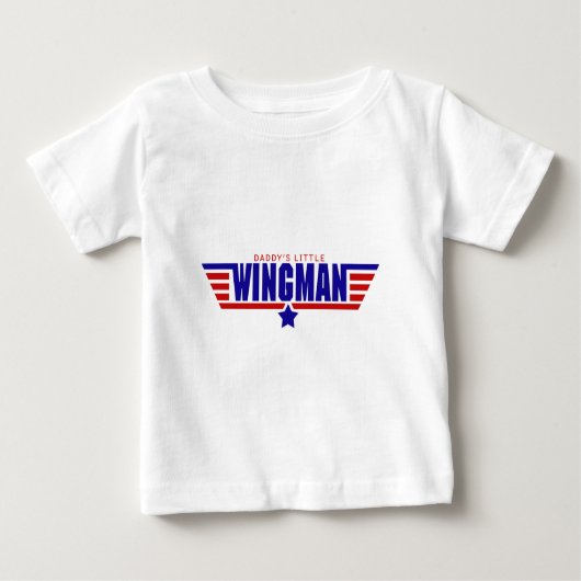 Daddys kleiner Wingman Baby T-shirt (Vorderseite)