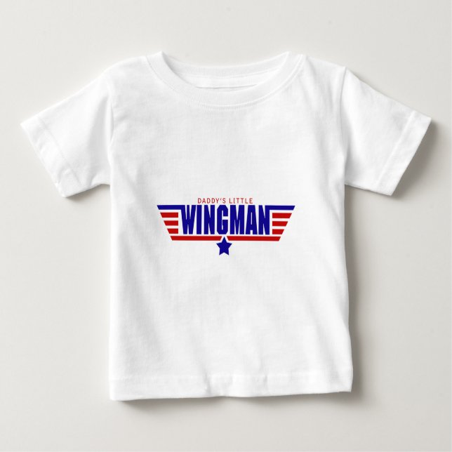 Daddys kleiner Wingman Baby T-shirt (Vorderseite)