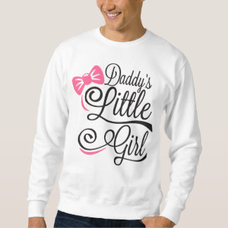 Daddys kleines Mädchen rosa Bogen Schrift Sweatshirt
