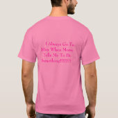 Daddys kleines              Mädchen T-Shirt (Rückseite)