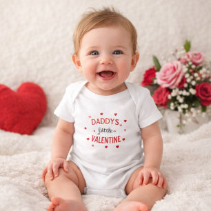 Daddys kleines Valentins-Baby-Babys süßes Valentin Baby Strampler