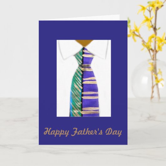"Daddy's Krawatte" Card von Alicia L. McDaniel Karte (Gelbe Blume)