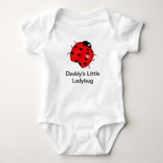 Daddy's Ladybug Baby Bodysuit Baby Strampler (Vorderseite)