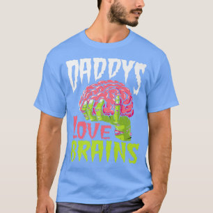 Daddys Liebe Brains Funny Zombie Vater Halloween Z T-Shirt