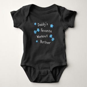 Daddys Lieblings-Workout-Partner Baby Strampler