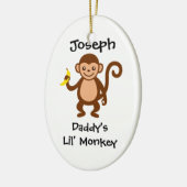 Daddys Lil Affe Keramikornament (Links)