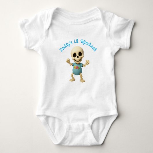 Daddy's Lil Bonehead One-Piece  Baby Strampler (Vorderseite)