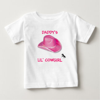 DADDYS LIL' COWGIRL BABY T-SHIRT