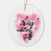 Daddy's Lil Girl Keramikornament (Links)