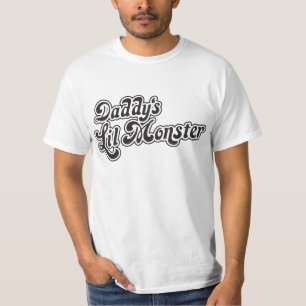 Daddy's Lil Monster Baseball Style T - Shirt
