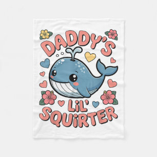 Daddys Lil Squirter Funny Unadäquat Adult Humo Fleecedecke