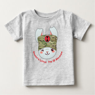 "Daddy's Little 7th Infantry Division Soldier" Baby T-shirt