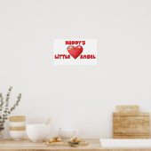 Daddy's Little Angel Print Poster (Küche)