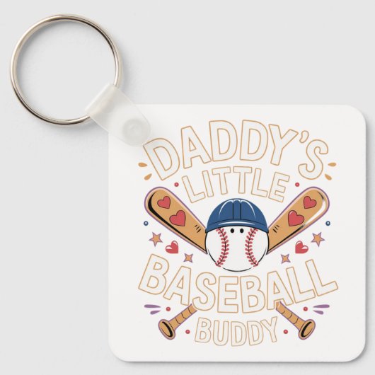Daddy's Little Baseball Buddy Graphic Schlüsselanhänger (Vorderseite)