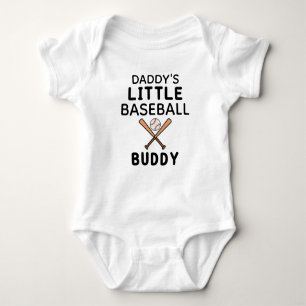 Daddy's Little Baseball Buddy Niedlich Baseball Baby Strampler